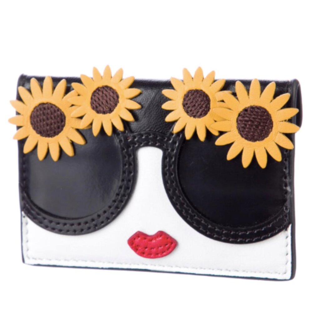Alice + Olivia | Leather Printed Compact Wallet